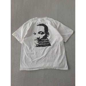 Vintage Dr. Martin Luther King Jr. MLK Civil Rights Gildan White Cotton T-shirt